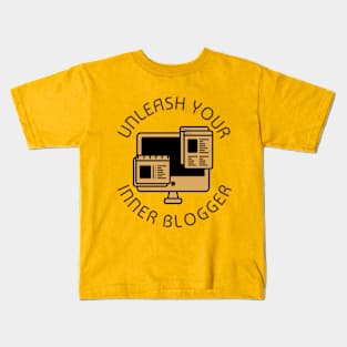 Unleash and free the bloggers Kids T-Shirt